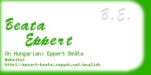 beata eppert business card